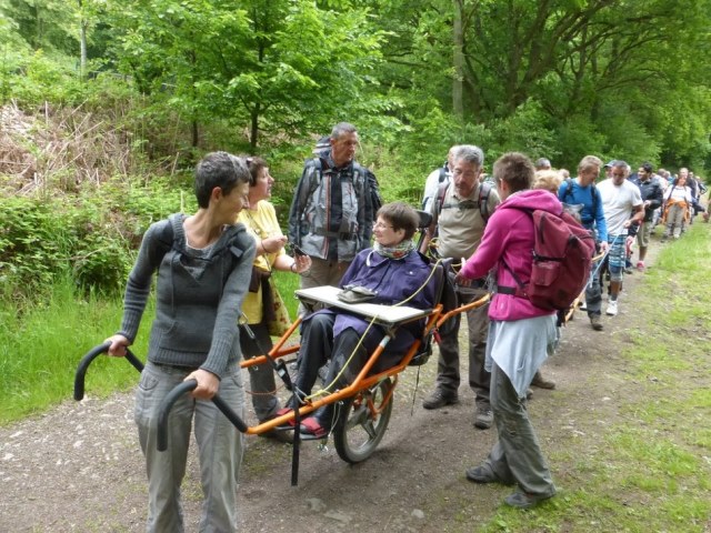 Randonnée joëlettes à Esneux