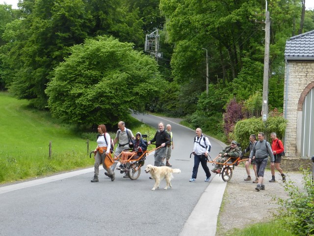 Randonnée joëlettes à Esneux