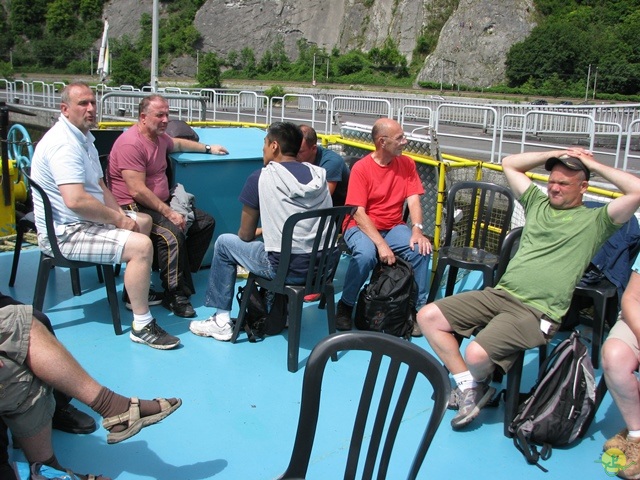 Randonnée péniche-joëlettes, Namur-Poilvache