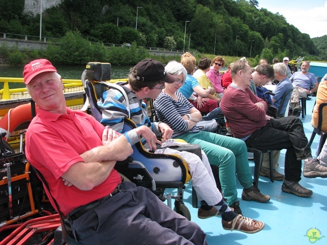 Randonnée péniche-joëlettes, Namur-Poilvache