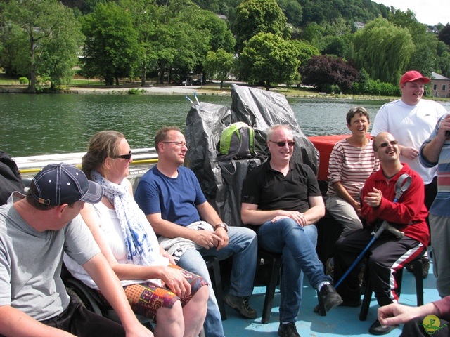 Randonnée péniche-joëlettes, Namur-Poilvache