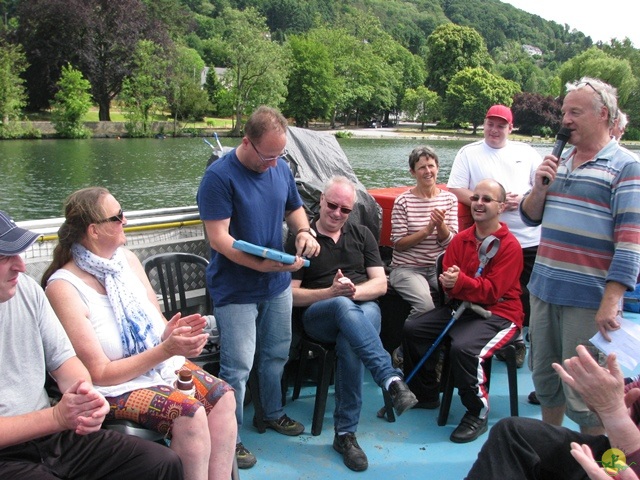 Randonnée péniche-joëlettes, Namur-Poilvache