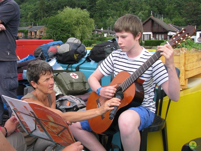 Randonnée péniche-joëlettes, Namur-Poilvache