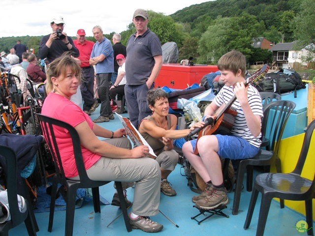 Randonnée péniche-joëlettes, Namur-Poilvache