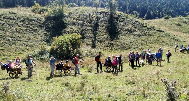 Randonnée sportive aux Moussières