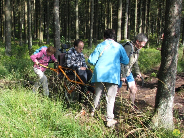 Randonnée joëlettes, Fagnes 2015