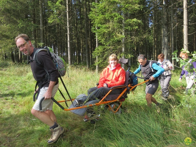 Randonnée joëlettes, Fagnes 2015