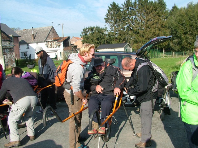 Randonnée joëlettes à Hollogne