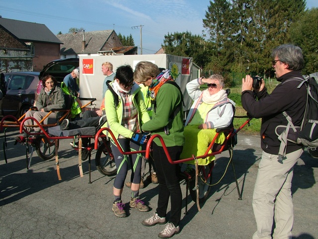 Randonnée joëlettes à Hollogne