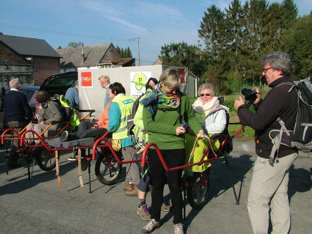 Randonnée joëlettes à Hollogne