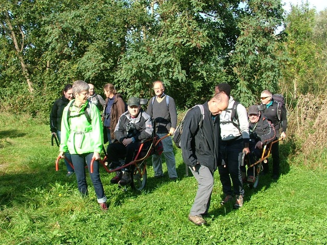 Randonnée joëlettes à Hollogne