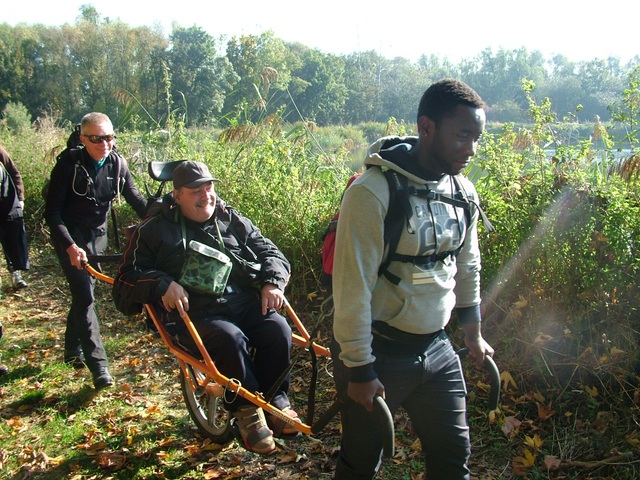 Randonnée joëlettes à Hollogne