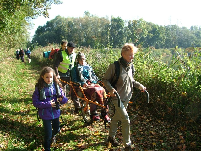 Randonnée joëlettes à Hollogne