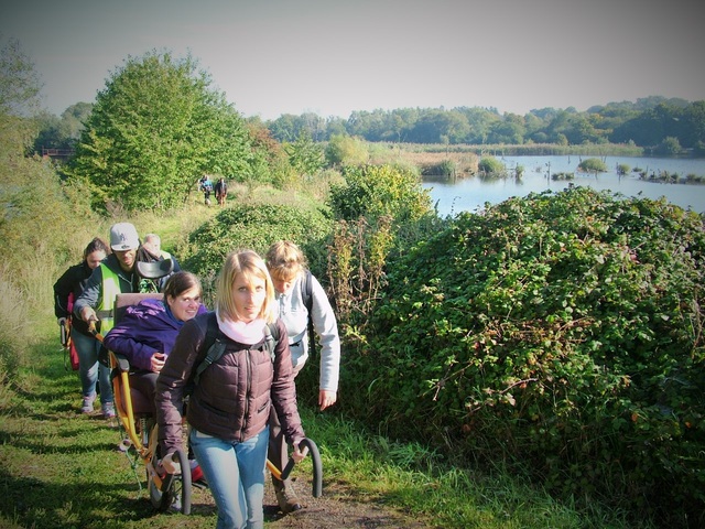 Randonnée joëlettes à Hollogne