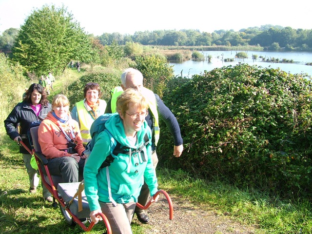 Randonnée joëlettes à Hollogne