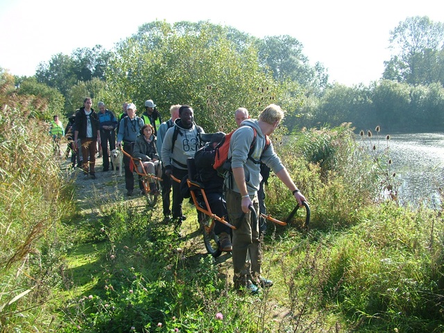 Randonnée joëlettes à Hollogne