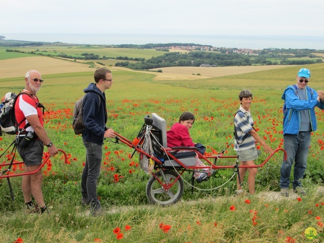 Randonnée joëlettes à Escalles