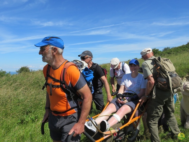 Randonnée joëlettes à Escalles