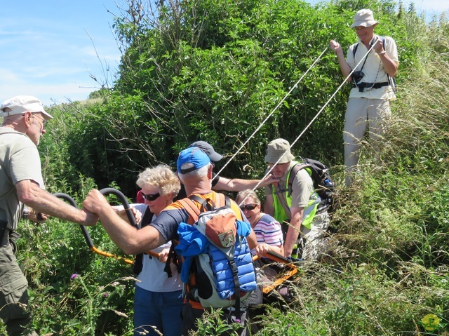 Randonnée joëlettes à Escalles