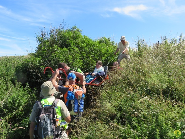 Randonnée joëlettes à Escalles