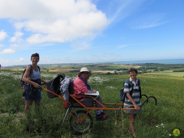 Randonnée joëlettes à Escalles