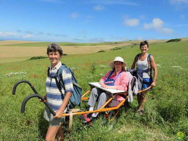 Randonnée joëlettes à Escalles