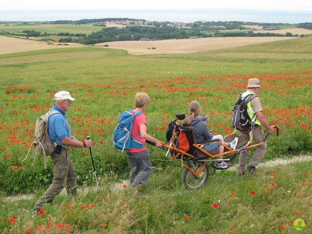 Randonnée joëlettes à Escalles