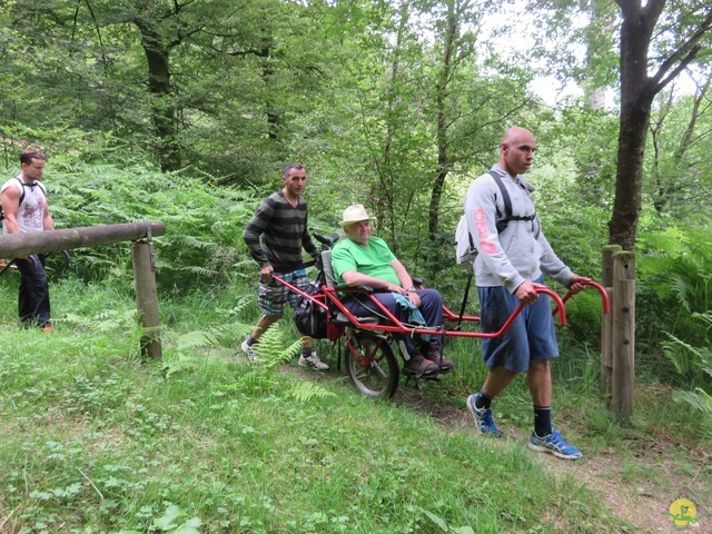 Randonnée joëlettes à Marbehan