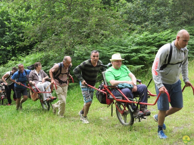 Randonnée joëlettes à Marbehan