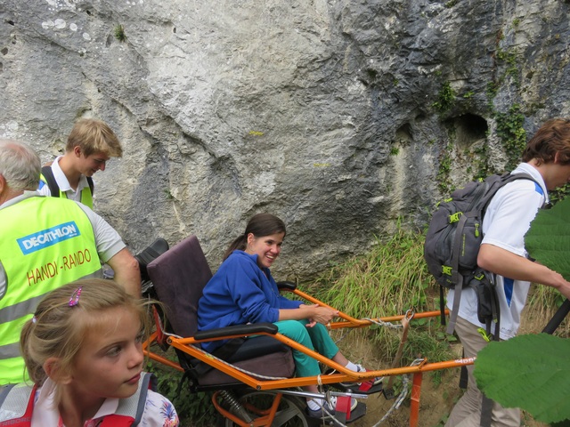 Randonnée joëlettes à Anseremme