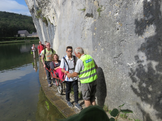 Randonnée joëlettes à Anseremme