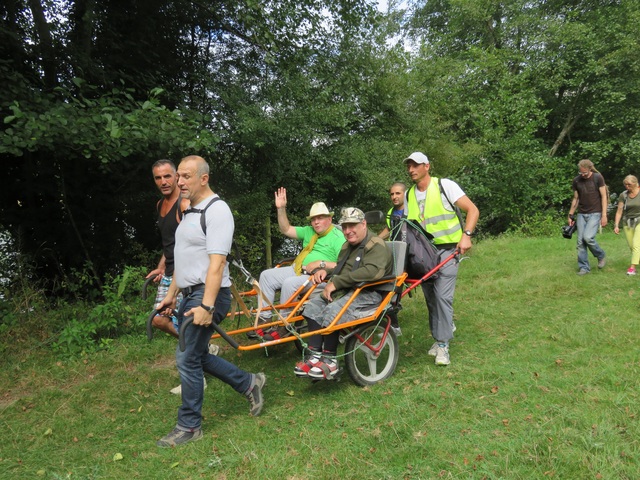 Randonnée joëlettes à Anseremme