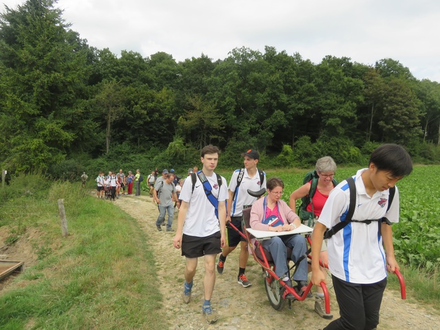 Randonnée joëlettes à Anseremme