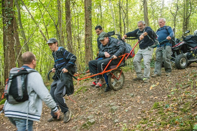 Randonnée joëlettes à Marche-en-Famenne