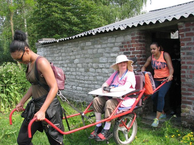 Randonnée joëlettes à Feluy