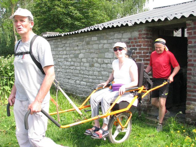 Randonnée joëlettes à Feluy