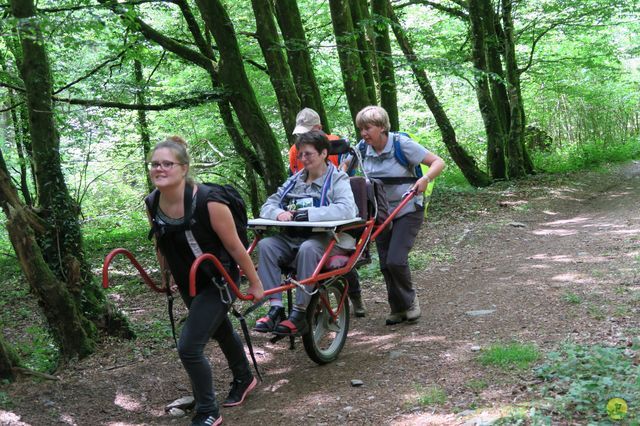 Randonnée joëlettes à Redu