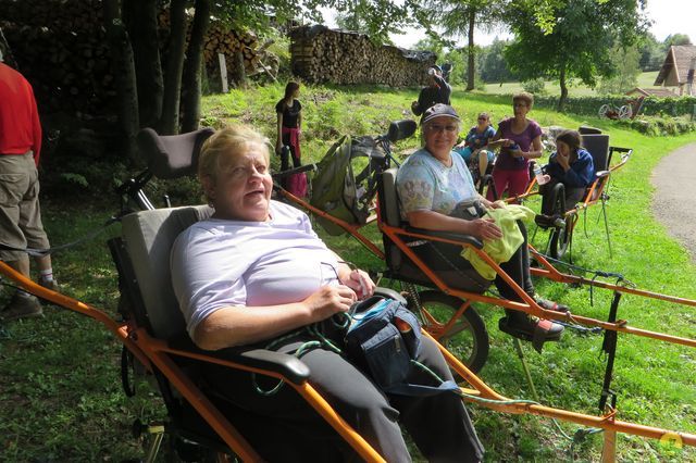 Randonnée joëlettes à Ramonchamp