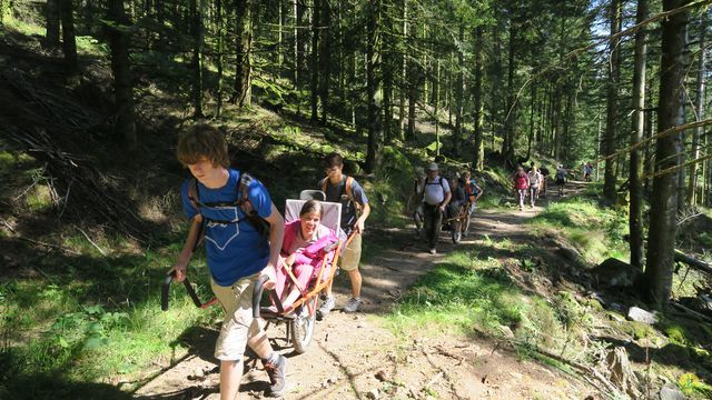 Randonnée joëlettes à Ramonchamp