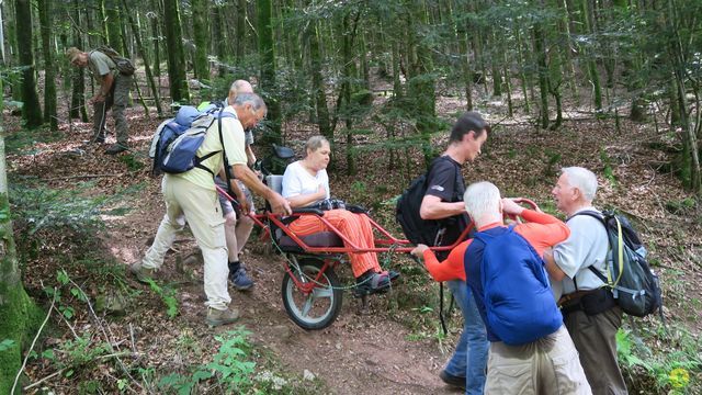 Randonnée joëlettes à Ramonchamp