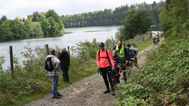 Randonnée joëlettes à Robertville