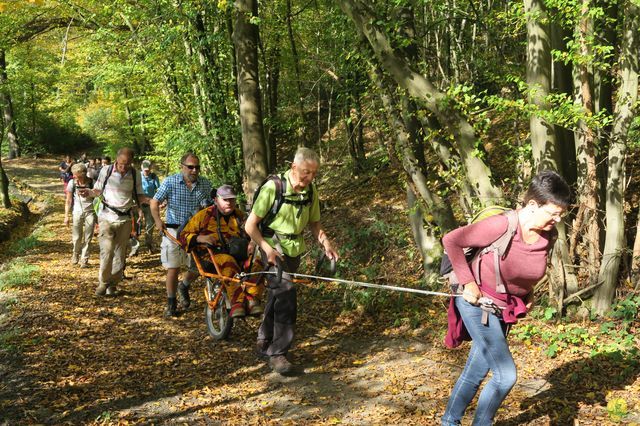 Randonnée joëlettes à Andenne