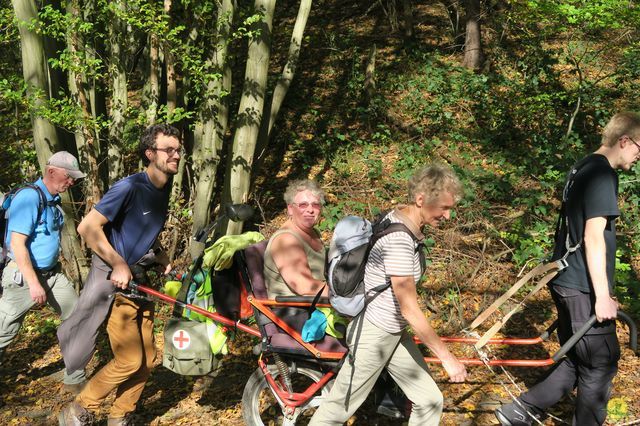 Randonnée joëlettes à Andenne