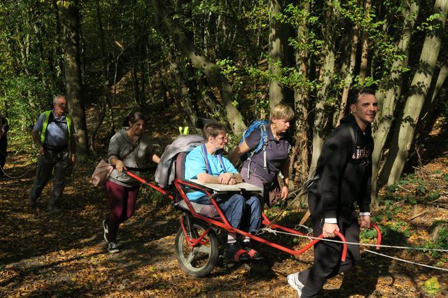 Randonnée joëlettes à Andenne