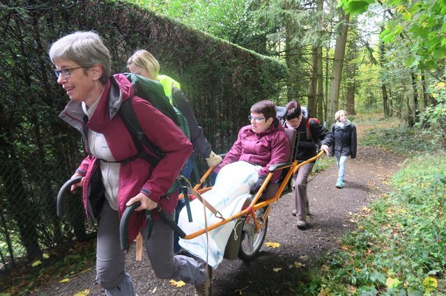 Randonnée joëlettes à Fayenbois