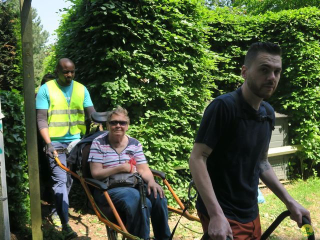 Randonnée joëlettes à Céroux