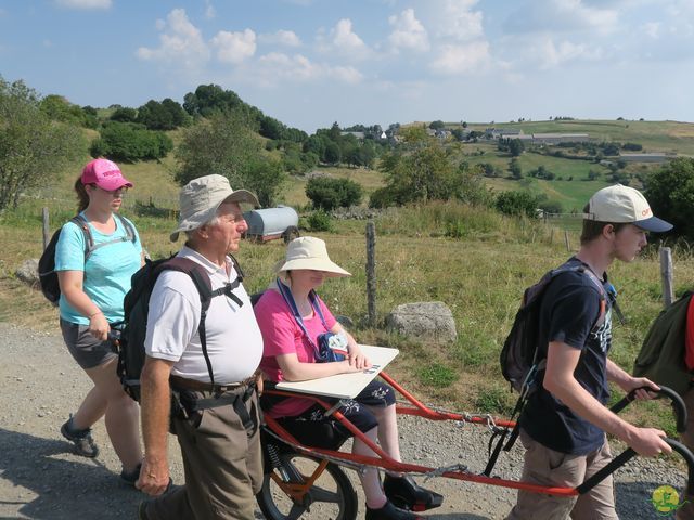 Randonnée joëlettes à Laguiole