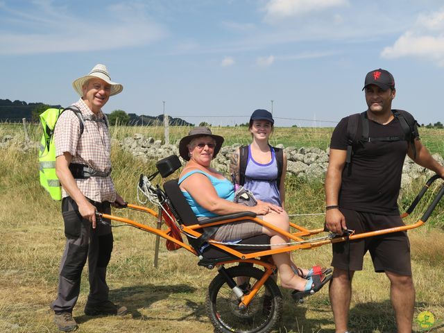 Randonnée joëlettes à Laguiole