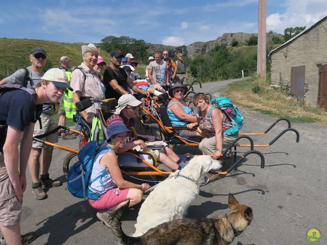 Randonnée joëlettes à Laguiole