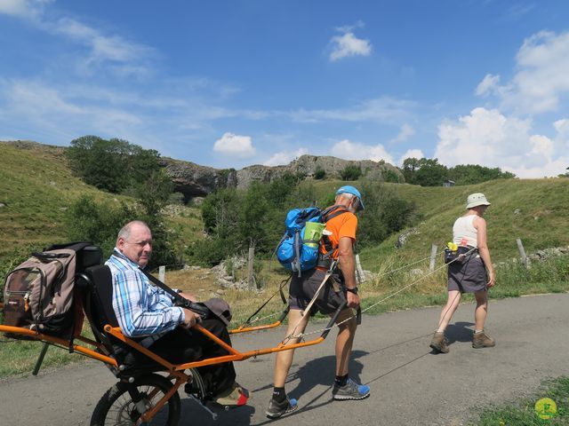 Randonnée joëlettes à Laguiole